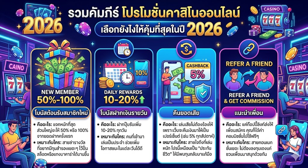 โปรโมชั่นคาสิโนออนไลน์