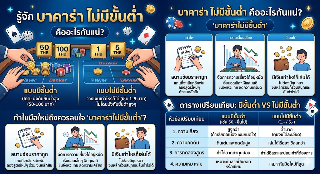 บาคาร่า ไม่มีขั้นต่ำ