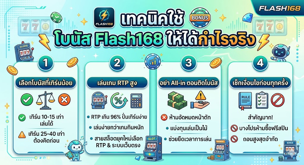 โบนัส Flash168 