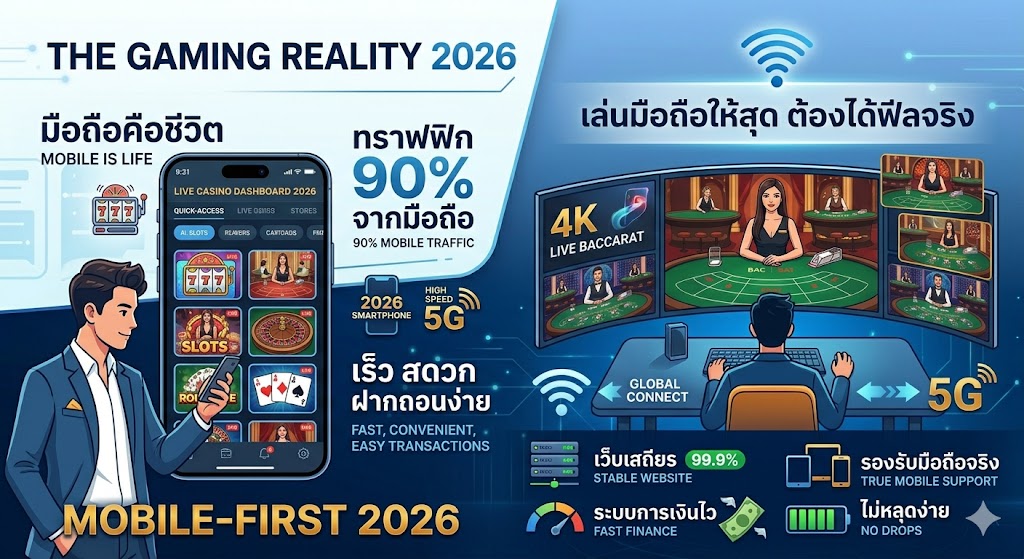 คาสิโนออนไลน์บนมือถือ