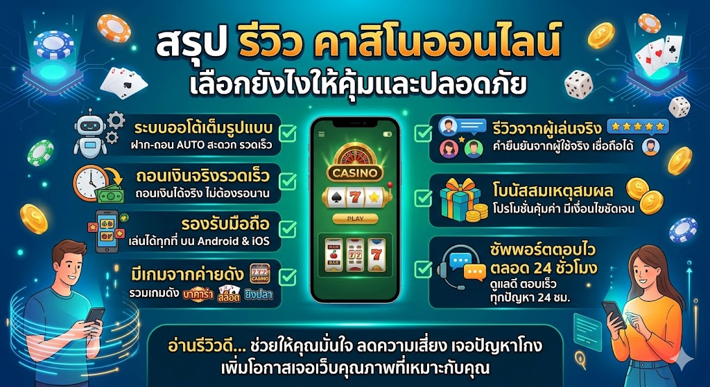 รีวิวคาสิโนออนไลน์