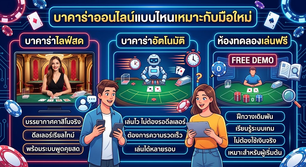 บาคาร่าออนไลน์สำหรับมือใหม่
